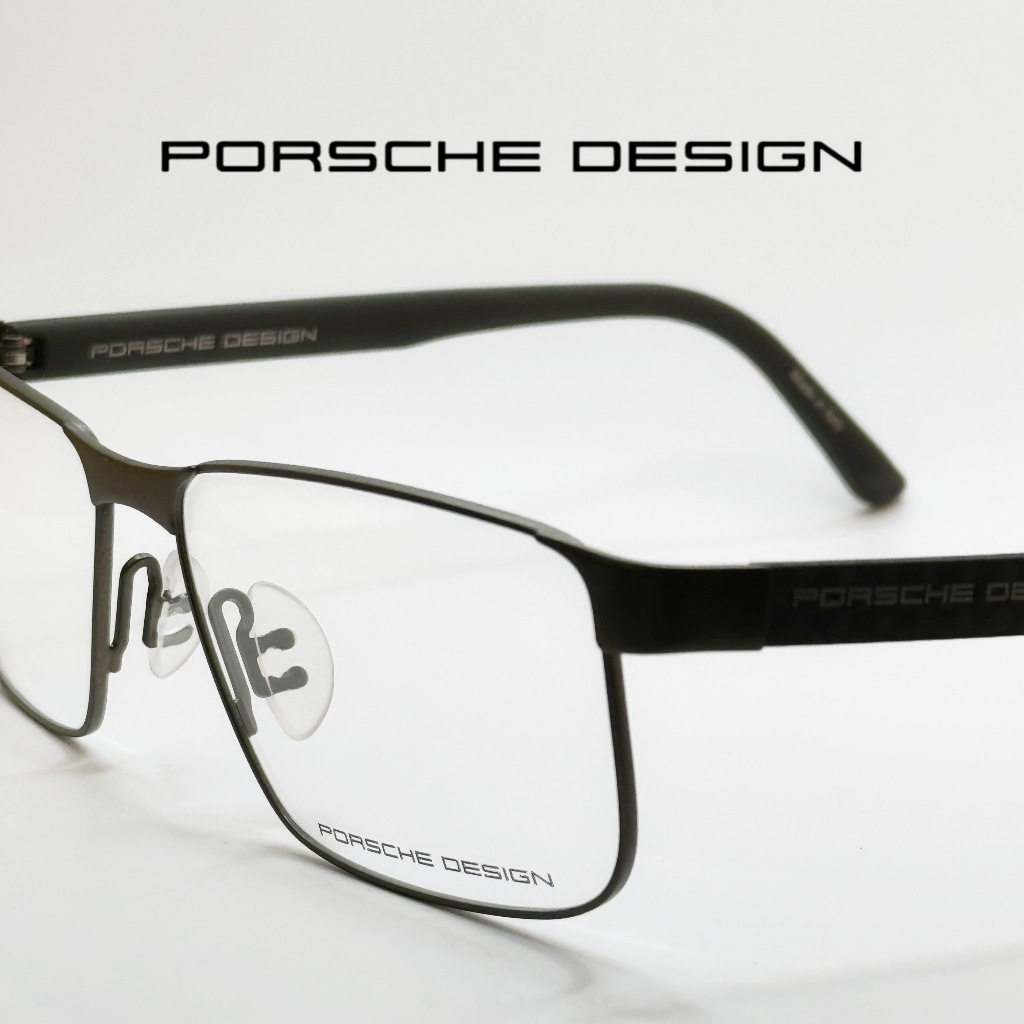 【PORSCHE DESIGN 保時捷】 P8222 ｜ 時尚品牌鏡框出清｜不鏽鋼鏡框｜碳纖維鏡腳