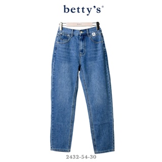 betty’s專櫃款-魅力(41)率性百搭水洗刷色直筒牛仔褲(淺藍)