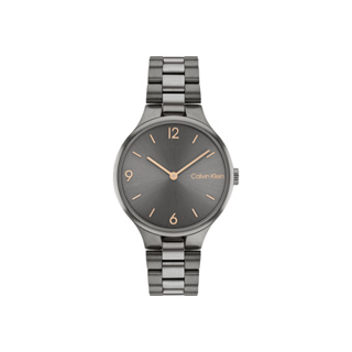 Calvin Klein原廠公司貨 | LADIES 時尚極簡女錶-質感灰面 灰色不鏽鋼鋼帶 CK25200130