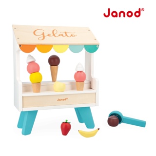 【有磁性的冰淇淋配件】妙廚師好料理-冰淇淋吧 家家酒玩具 扮演玩具 女孩玩具 法國 Janod 童趣生活館
