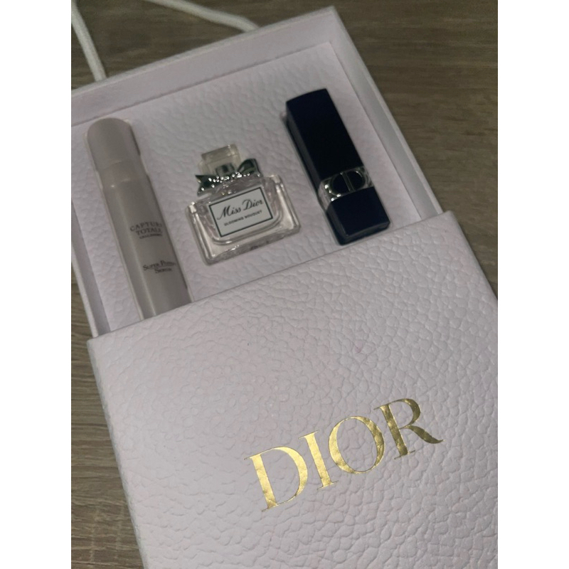 ⭐️Dior 迪奧Miss Dior 藍星會員入會限定禮 迪奧美妍香氛3件組 迪奧逆時能量精華 7.5ml 禮盒