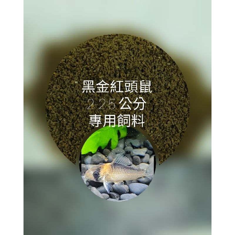 悠美水族**黑金紅頭鼠專用飼料