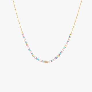 Pura Vida 美國手工 SOUTH BEACH SEED BEAD CHOKER 金色南海彩珠項鍊