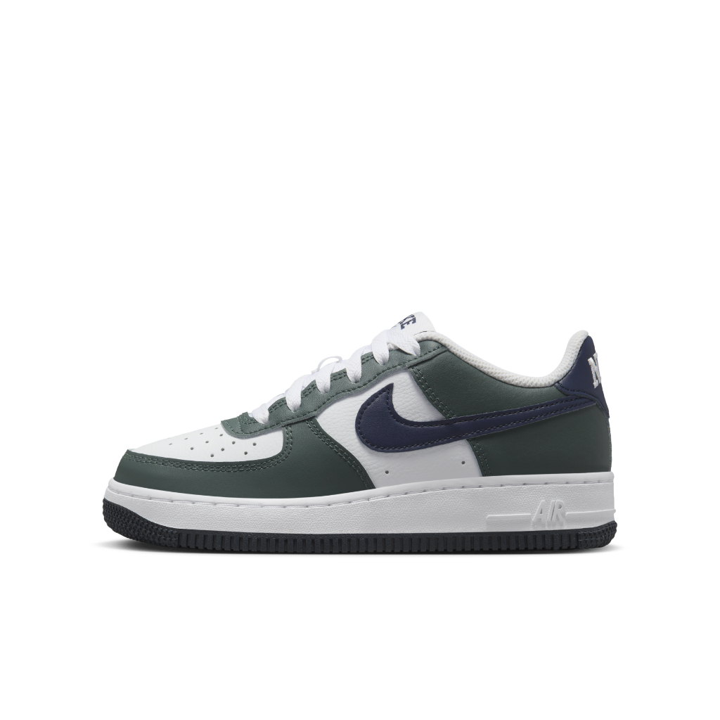 NIKE AIR FORCE 1 LOW GS 黑曜石綠 AF1 低筒 休閒鞋 女生尺寸 大童鞋【HF5178-300】