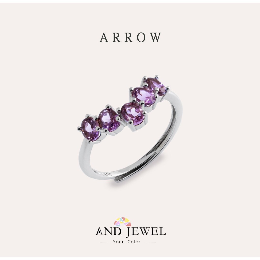 [AND] 尖晶石 粉色 橢圓 3*4mm 戒指 和諧系列 Arrow天然寶石 珠寶銀飾 安的珠寶