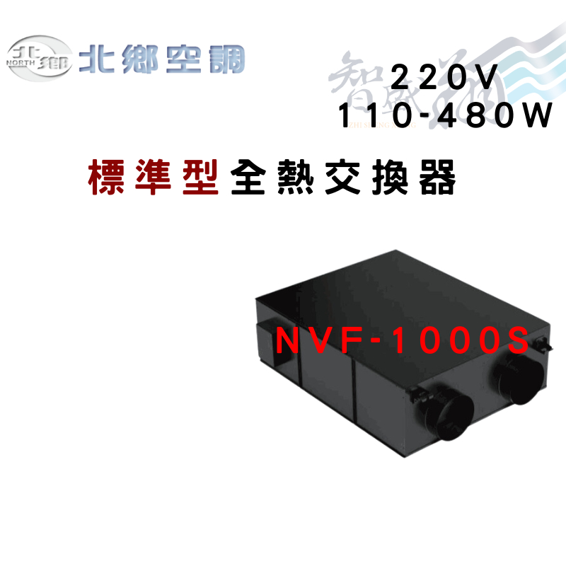 NORTH北鄉 全熱交換器 傳統型 NVF-1000S 智盛翔冷氣家電