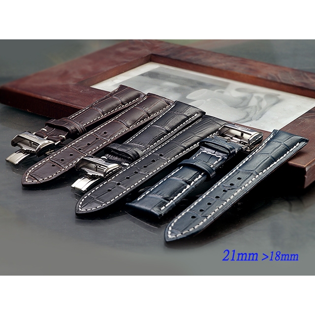 【時間探索】 LONGINES 浪琴 代用高級摺疊扣錶帶 ( 21mm)