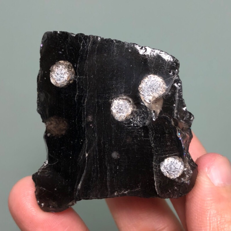 黑曜石 方矽石共生 天然原礦 礦石