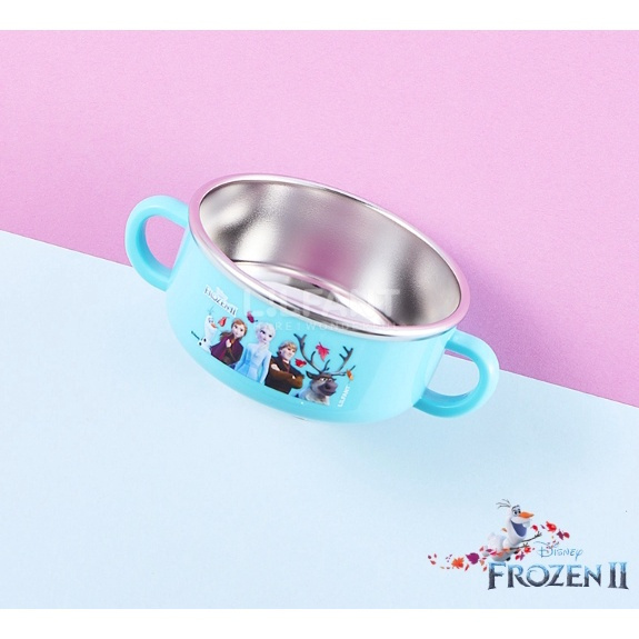 S MATE【現貨】❤️韓國 FROZEN II《冰雪奇緣2》304不鏽鋼餐具 防滑 雙耳餐碗 碗
