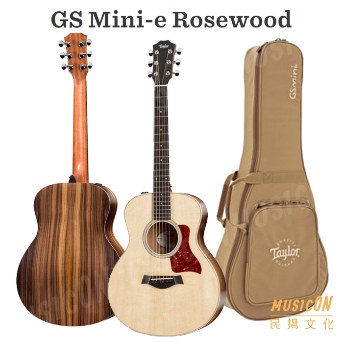 【民揚樂器】Taylor GS-Mini RW ERW EQ GSMINI 玫瑰木 民謠吉他 旅行吉他 電木吉他