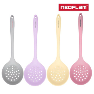 Neoflam Premium矽銀漏勺32公分 矽膠漏勺 安全漏勺 不沾鍋專用 無毒安全餐具