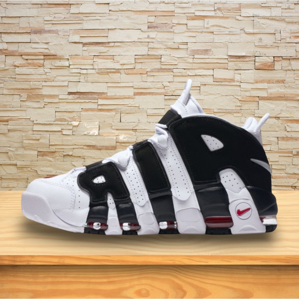 Nike Air More Uptempo 白黑 熊貓 小紅勾 大AIR 休閒 籃球鞋 男鞋 女鞋 415082-105