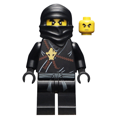 公主樂糕殿 LEGO 樂高 2112 2516 2263 初代 黑忍者 附兩種武器 njo006 B003