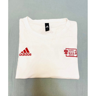 [24H出貨］8成新 ADIDAS 愛迪達 2019台北馬拉松 志工棉質T恤 尺寸XL