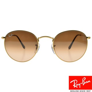 RayBan雷朋 太陽眼鏡 RB3447 9001A5-53mm 超夯復古圓框 -金橘眼鏡