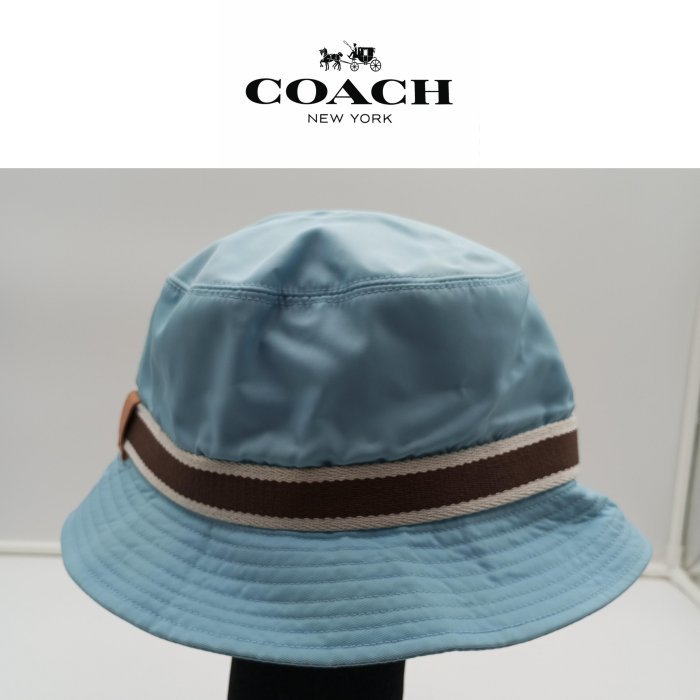 二手真品 COACH 帽子 藍225