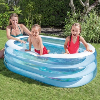 玩樂生活 美國INTEX 57482 橢圓型充氣游泳池 兒童夏天玩水池 嬰幼兒遊戲球池(免費維修 瑕疵換新品)