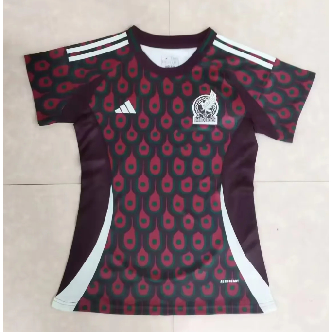 24-25賽季最新女款足球衣 墨西哥國家隊主場球衣 球迷版足球衣 墨西哥足球服 女生款足球服 女式足球服 女款球衣