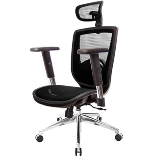 GXG 高背全網 電腦椅 (鋁腳/升降扶手) TW-81X6 LUA5