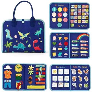 ⚡️隔日達⚡️蒙氏教具 兒童忙碌板 幼兒園早期教具材料益智玩具幼兒手眼協調 字母數字魔術貼 毛氈學習板 商檢M7503