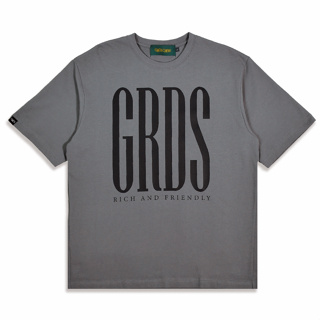 (Wings Select) GRDS R&F T-Shirt 短袖 短t 上衣 LOGO 街頭 寬版 落肩 灰色 棉t