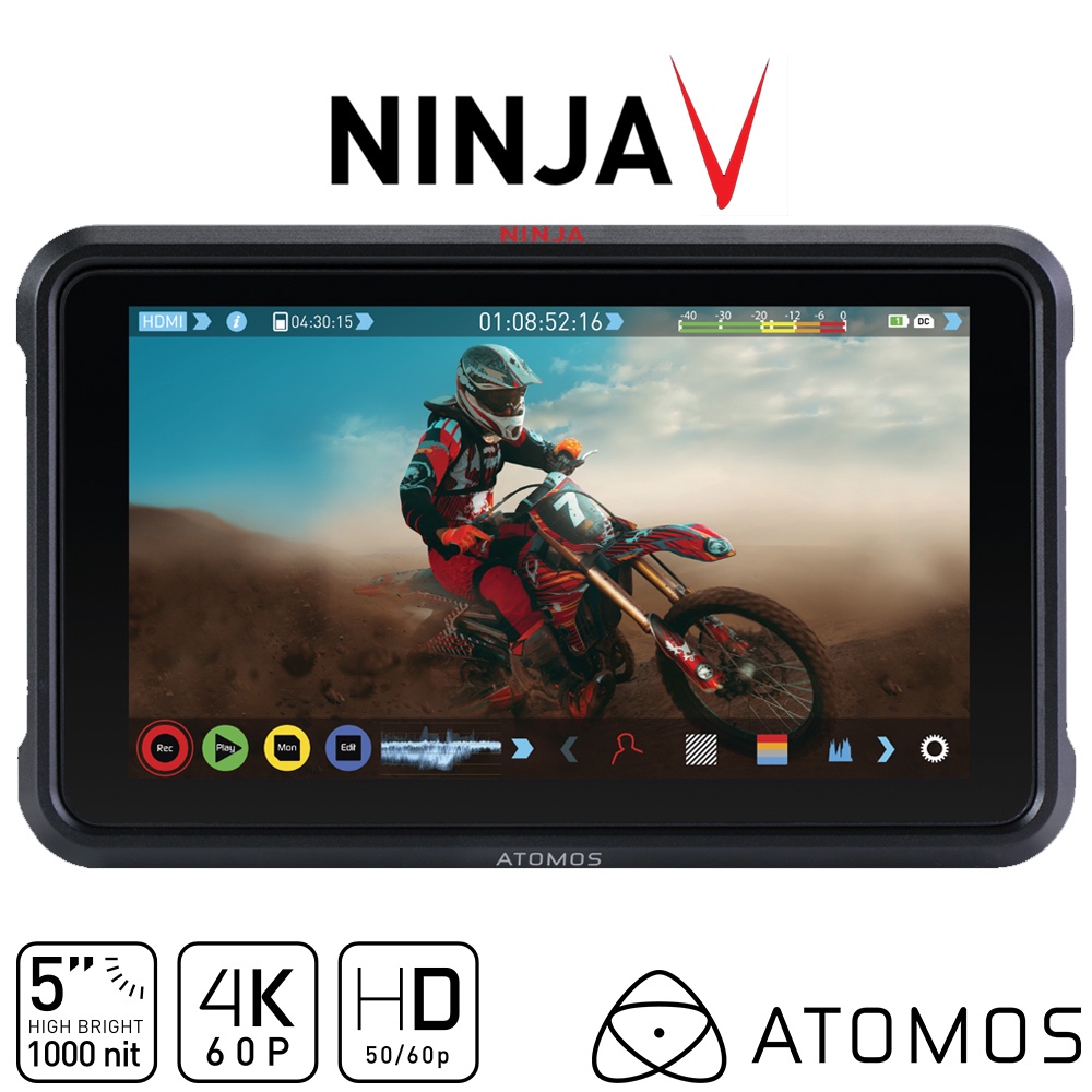 Atomos Ninja V Atomos Ninja V 4Kp60 10bit HDR 監視記錄器 螢幕監視 4K