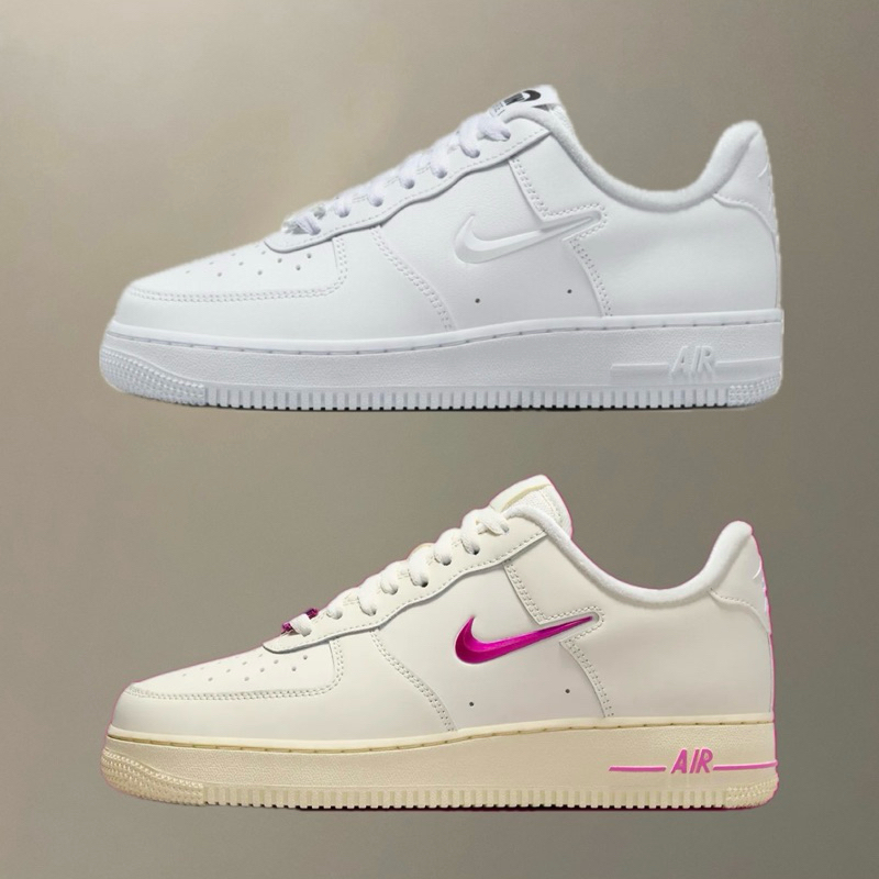 [Ban]NIKE AIR FORCE 1 LOW  JUST DO IT 白色 桃紅小勾 FB8251-100 101