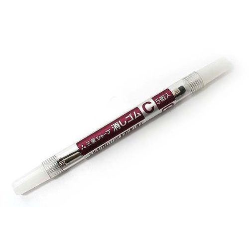 (日本帶回) Uni 三菱 5入 自動鉛筆 自動筆 Eraser 替換橡皮擦 橡皮擦替換芯 擦布 擦子 SKC 開學用品