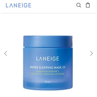 蘭芝 Laneige 超能亮睡美人晚安面膜，70ml，加贈水酷修護保濕霜3包