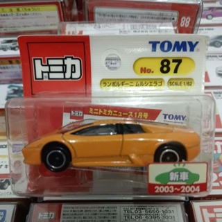 TOMICA NO.87絕版舊藍標LAMBORGHINI MURCIELAGO 吊卡 新車貼