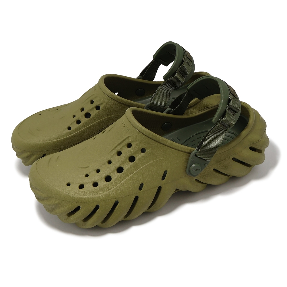 CROCS Echo Clog 中性款 蘆薈綠 涼拖鞋 休閒鞋 水鞋 2079373UA Sneakers542