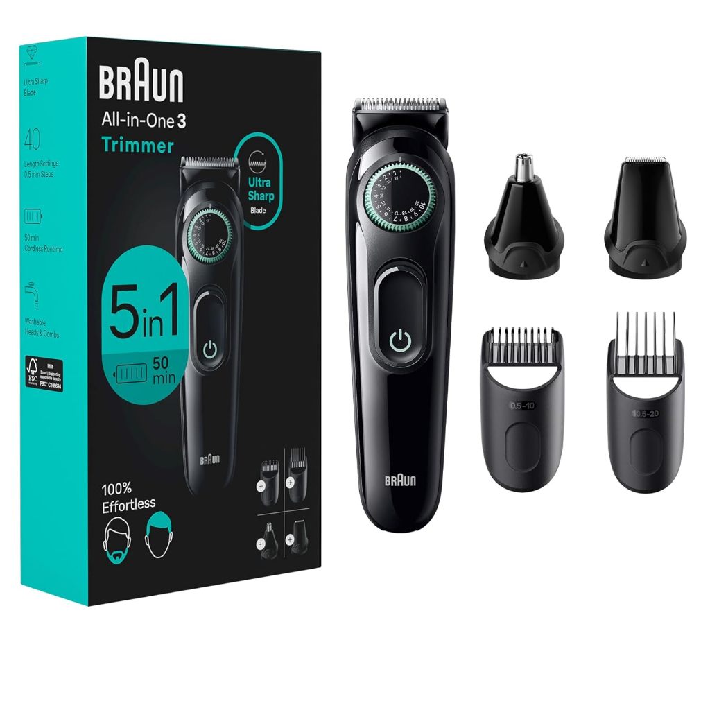Braun AIO3450 多功能造型器 電動刮鬍刀 含鼻毛器 Series 3 3450 1年保固 取代 BT3221