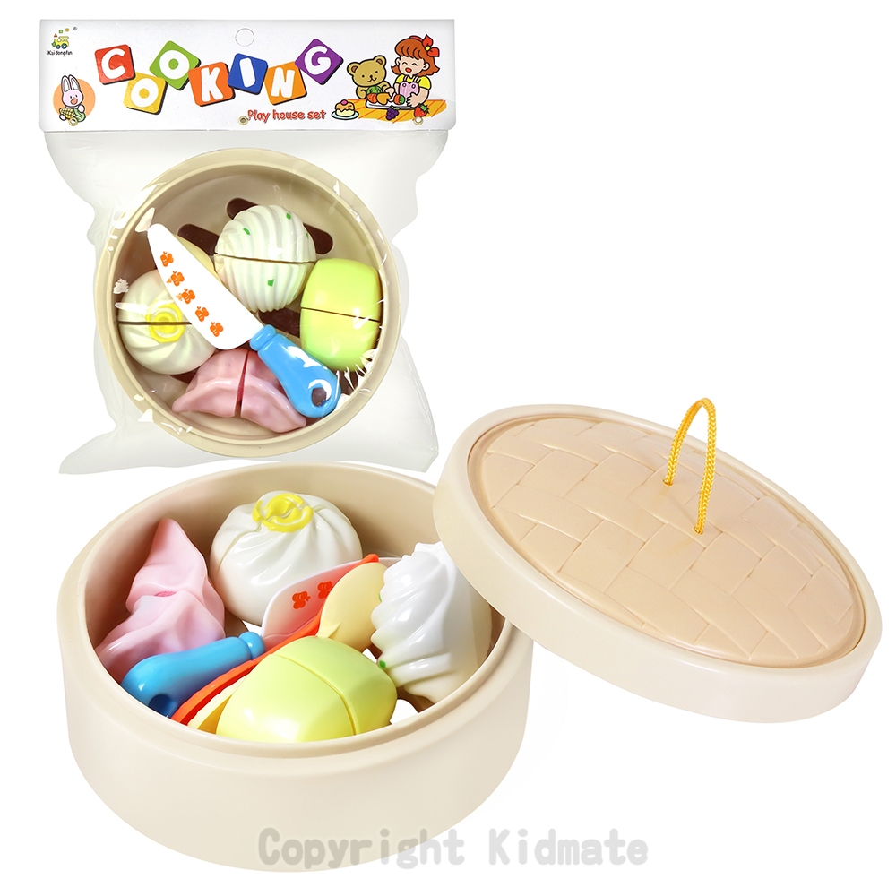 【藍蝶天使】 切切樂 幼兒玩具 海鮮玩具 蒸籠玩具