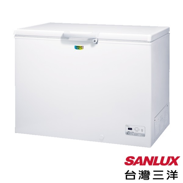 SCF-V338GE SANLUX台灣三洋 332公升 變頻上掀式冷凍櫃 電子式控溫 急速冷凍
