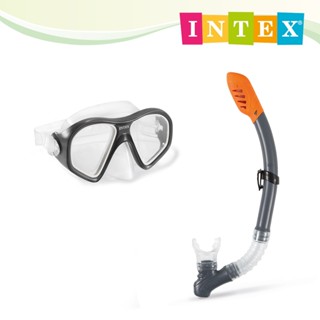 【INTEX】暗礁騎士浮潛組合-蛙鏡+呼吸管-適用成人14歲以上 15180000(55648)