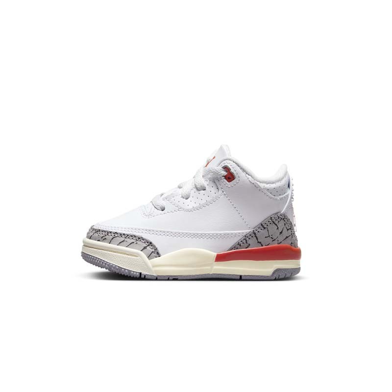 Air Jordan 3 Retro Georgia Peach TD 爆裂紋 灰水泥白橘灰 小童 FQ9175-121