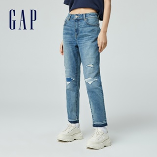 Gap 女裝 高腰修身牛仔褲-淺藍色(874428)