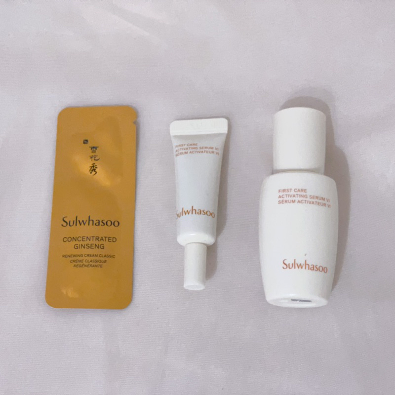 【全新】Sulwhasoo｜雪花秀｜潤燥養膚精華｜滋陰蔘回彈霜豐潤版｜極致臻秀眼霜｜乳霜｜試用包