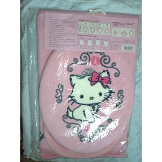 三麗鷗 Hello Kitty 馬桶坐墊 馬桶蓋套 地墊