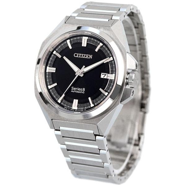 CITIZEN Series8 NB6010-81E 星辰錶 40mm 機械錶 黑色面盤 藍寶石鏡面 不鏽鋼錶帶 男錶