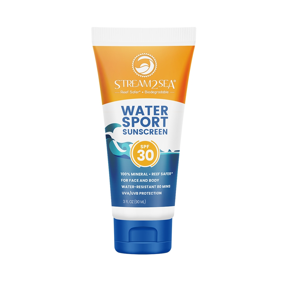 美國Stream2Sea 友善海洋防曬乳 運動型-SPF30 (90ml)