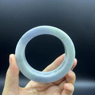 寶至尊珠寶 天然緬甸A貨翡翠手鐲 藍紫色翡翠手鐲未拋光玉鐲