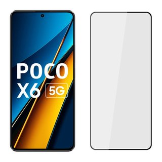 YADI POCO X6 6.67吋 2024 水之鏡 AGC全滿版手機玻璃保護貼 黑