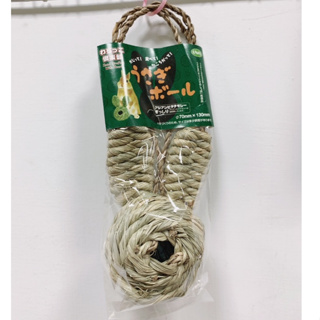 草編磨牙玩具 - 日本 KAWAI草編兔耳草球 🐰流浪兔協會公益賣場