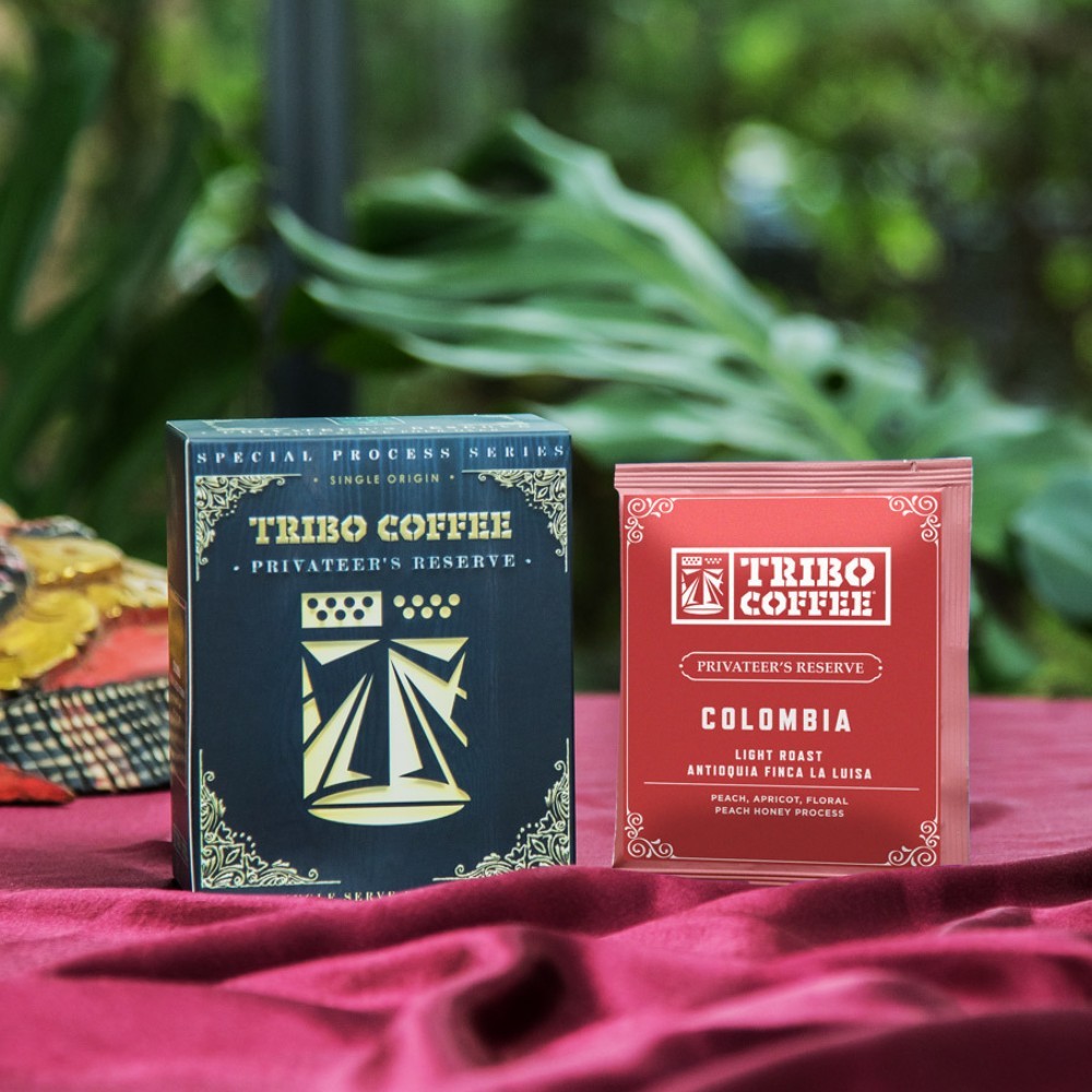 TRIBO COFFEE - 哥倫比亞 蜜桃樂園 水蜜桃蜜處理│淺焙 (濾掛式咖啡 5入; 10入盒裝)