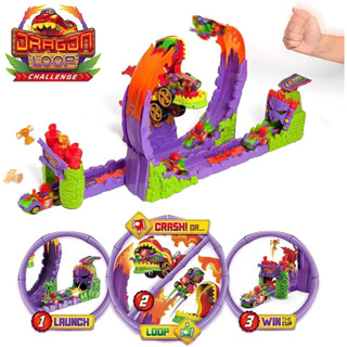 T-Racers | 迷你飛車隊飛龍軌道組 迷你賽車 模型車 玩具車 軌道車