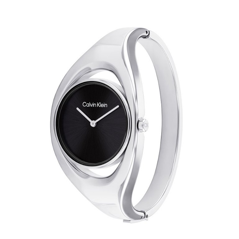 Calvin Klein原廠公司貨 | 典雅氣質手環式腕錶 白鋼CX黑面 CK25200392