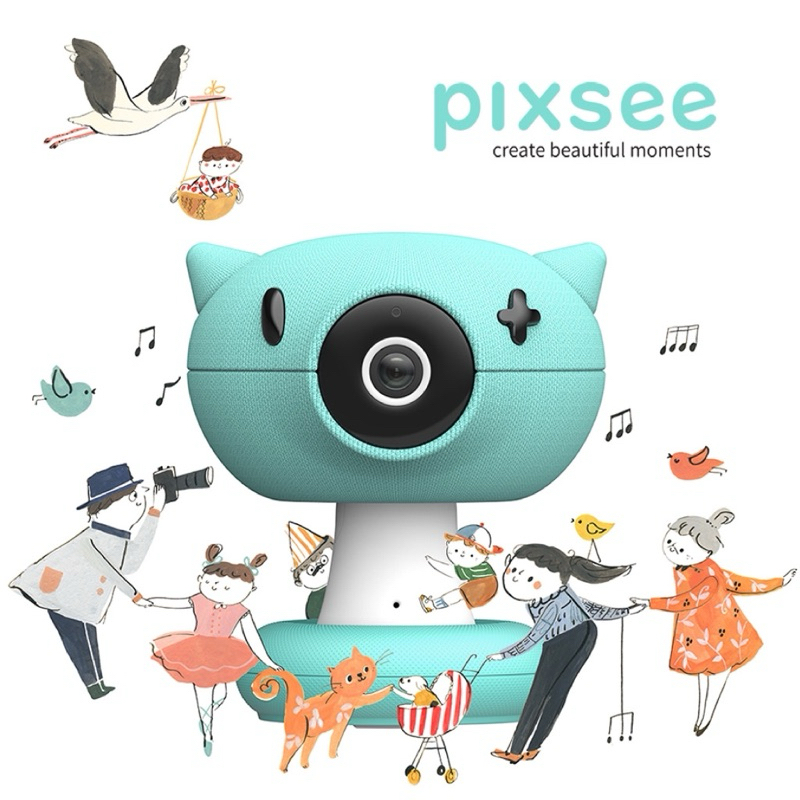 「只用過一次」Pixsee 智慧寶寶攝影機 含五合一成長支架 寶寶監視器