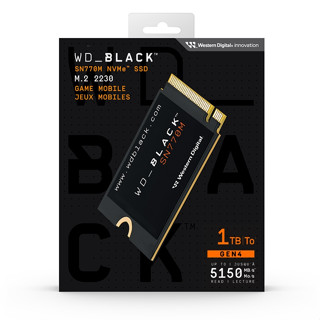 威騰 黑標 WD BLACK 1TB SN770M NVMe Pcle M.2 2230 SSD 固態硬碟 台灣保固