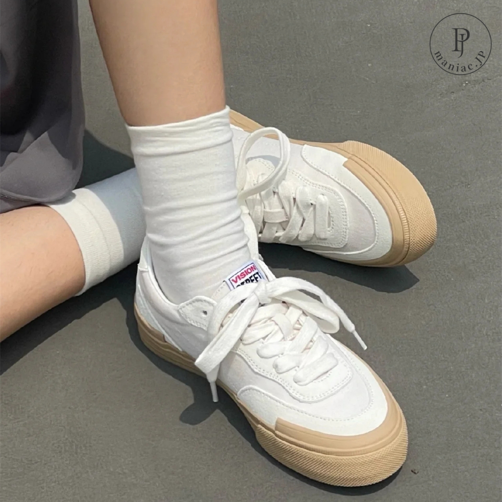 【JP免運】VISION STREET WEAR FLAT TOP系列 滑板鞋 復古 白生膠底 情侶鞋 米白 黑 粉色